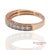 Contemporary 14k 585 Rose Gold Natural Diamond Milgrain Engraved Band Ring, Size 6.25 For Sale - Image 3 of 12