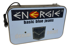 Energie Blue Jeans Illuminated Sign, 1980s