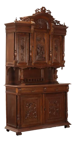 Antique Neo-Renaissance Style Cupboard in Oak, France, 19th Century