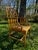 Mid 20th Century McGuire Style Rattan Cathedral Side Chair For Sale - Image 5 of 6