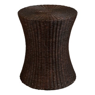 Vintage Milling Road Wicker Stool For Sale