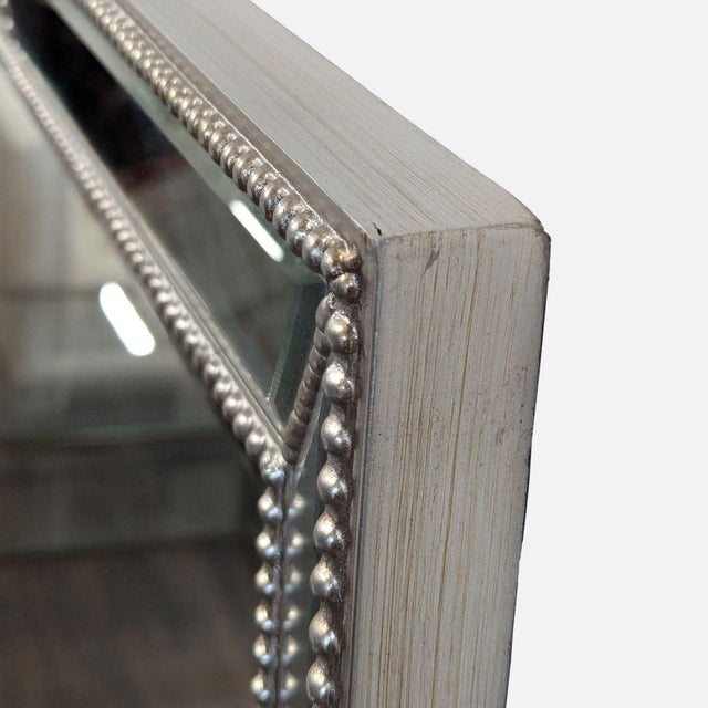 Mirror With Beaded and Beveled Mirror Frame For Sale - Image 4 of 5