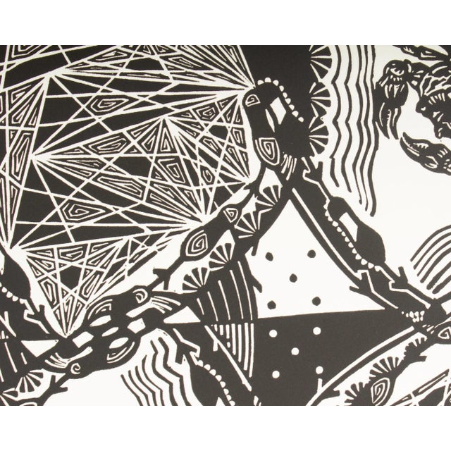 2000 - 2009 2008 “Crustacean Kaleidoscope” Relief Print by Keith Dull For Sale - Image 5 of 10