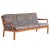 Danish Three Seater Sofa with Wooden Frame in Cherry, 1960s For Sale - Image 9 of 12