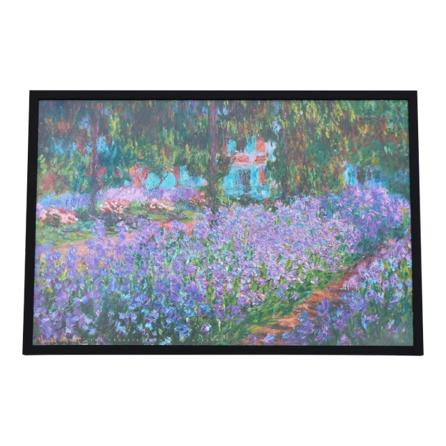 Claude Monet the Artist's Garden at Giverny Impressionist Painting Art Print For Sale