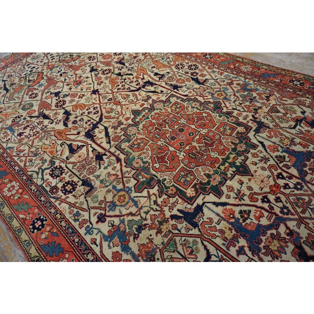 19th Century Captivatingly Beautiful Ivory Background Color With Floral Design Antique Caucasian Karabagh Gallery Rug Dated by 1834 For Sale - Image 5 of 12