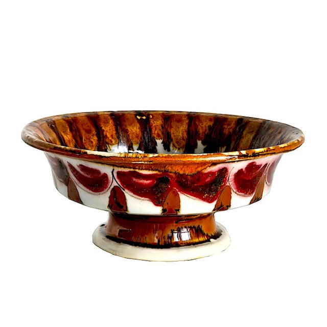 Mexican 1970s Ken Edwards El Palomar Tonalá Mexico Ceramic Pedestal Bowl For Sale - Image 3 of 15