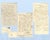 The set includes 3 autograph letters addressed to the painter mino maccari: -l.a.s bologna, june 29, 1949, (28x22cm),...