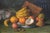 Textile English Signed Elinor Jones 1908 Oil on Canvas Still-Life Painting in Gilt Frame For Sale - Image 7 of 10