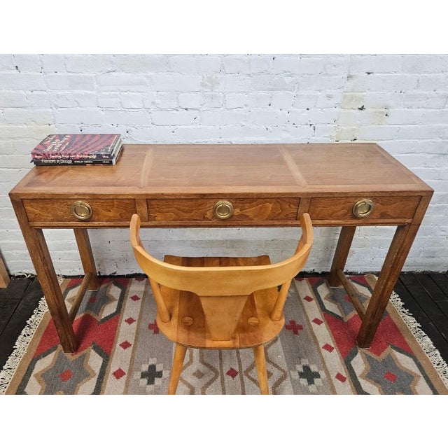 Stunning, authentic mid-century modern console table designed by the legendary Edward Wormley for Dunbar Furniture Co....