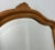 Vintage French Oak Wall Mirror with Curved Frame For Sale - Image 6 of 9