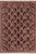 Shabby Chic Trellis 1990's Pak-Persian Black/Rust Wool Rug - 6'1'' X 9'3'' For Sale - Image 9 of 9