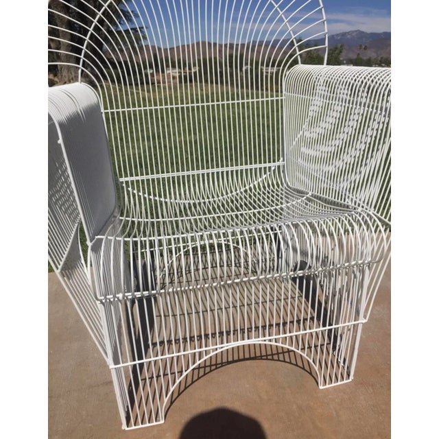 Mid-Century Modern Mid Century Modern Wire Outdoor Patio Chair For Sale - Image 3 of 11