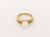 Vintage 14k Yellow Gold and Cultured Pearl Emerald Ring For Sale - Image 4 of 8