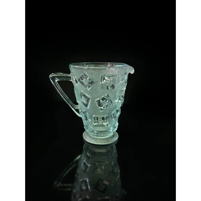 Glass Cubist Carafe by Libochovice, 1930s For Sale - Image 7 of 13