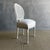French Antique Louis XVI Style French Cane Back Chair in Oyster White Finish For Sale - Image 3 of 9