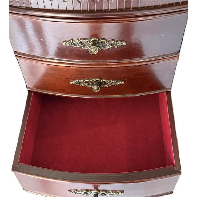 Vintage Powell Art Deco Style Jewelry Armoire For Sale In Charlotte - Image 6 of 12