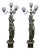 Art Deco Table Lamps in Bronze, Set of 2 For Sale