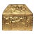 1970s Casket or Reproduction Reliquary Box in Gilded Ceramic For Sale