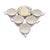Contemporary Late 20th Century Jessica McClintock Westbury Court Christina Floral Cups & Saucers, Set of 5 For Sale - Image 3 of 16