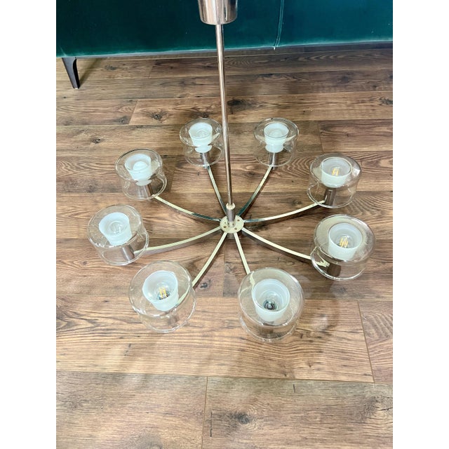 Sputnik Chandelier attributed to Kaiser Idell, 1970s For Sale - Image 10 of 11
