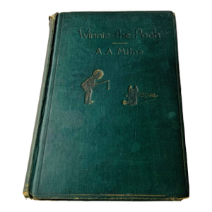 Antique Winnie-the-Pooh a.a. Milne, e.p. Dutton, 88th Edition 1933, Original Green Cloth, Ernest H. Shepard Illustrations, Nantucket Estate