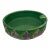 Aldo Londi for Bitossi Large Green Ashtray With Silver Moorish Arches For Sale