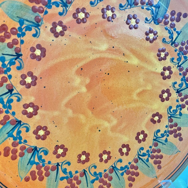 F F Griffi Corsica Terracotta 16" Platter For Sale - Image 4 of 10