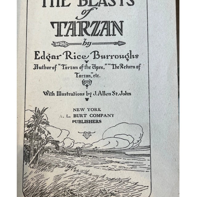 English 3 Tarzan A.C. McClurg First Editions (1916-1921) + 3 Early Reprints Vintage Lot For Sale - Image 3 of 6