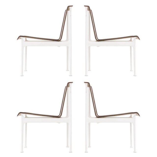 White Richard Schultz 1966 Series Dining Chairs - Set of 4 For Sale - Image 8 of 8