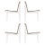 White Richard Schultz 1966 Series Dining Chairs - Set of 4 For Sale - Image 8 of 8