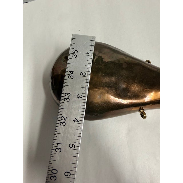 Copper Antique 19th Century Powder Flasks - A Pair For Sale - Image 8 of 12