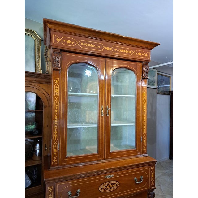 Late 19th Century English Mahogany Bookcase For Sale - Image 3 of 7