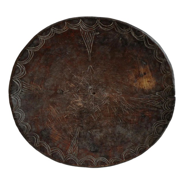 Antique Ethiopian Wood Plate For Sale