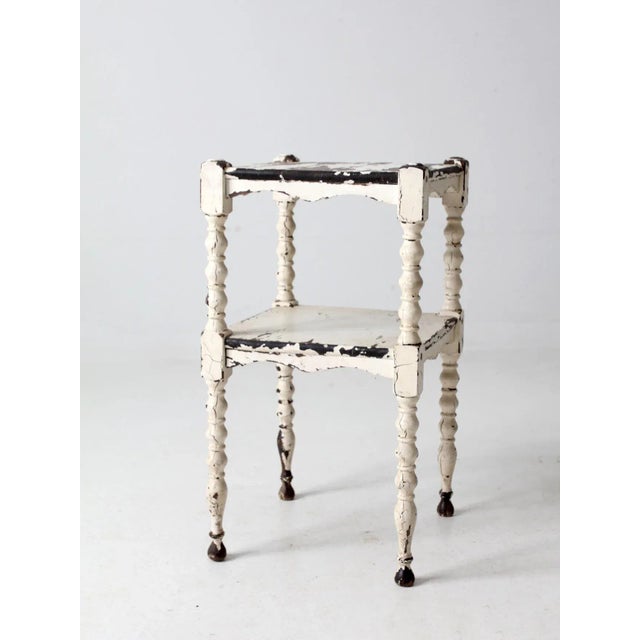 Antique Painted Side Table For Sale - Image 10 of 12