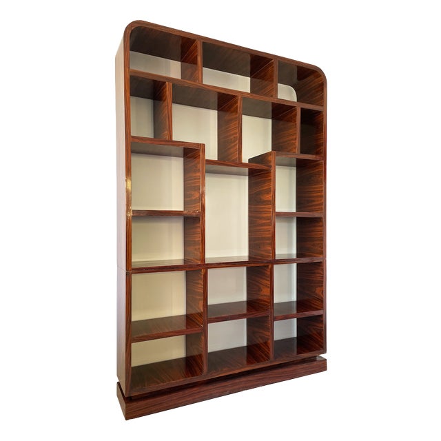 Vintage Art Deco Bookcase, 1980s For Sale