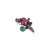 Luxury Ruby Emerald Sapphire Diamond Parrot Motif Silver Brooch Pendant For Sale - Image 11 of 14