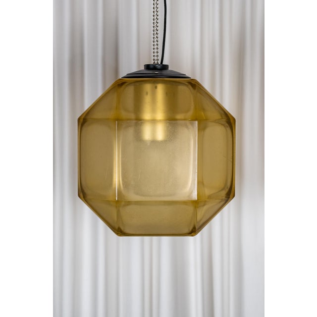 Plastic Industrial Pendant Light in Acrylic Glass, 1960s For Sale - Image 7 of 7