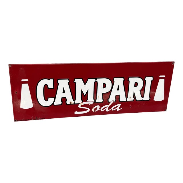 Vintage Campari Soda Sign,1960s For Sale