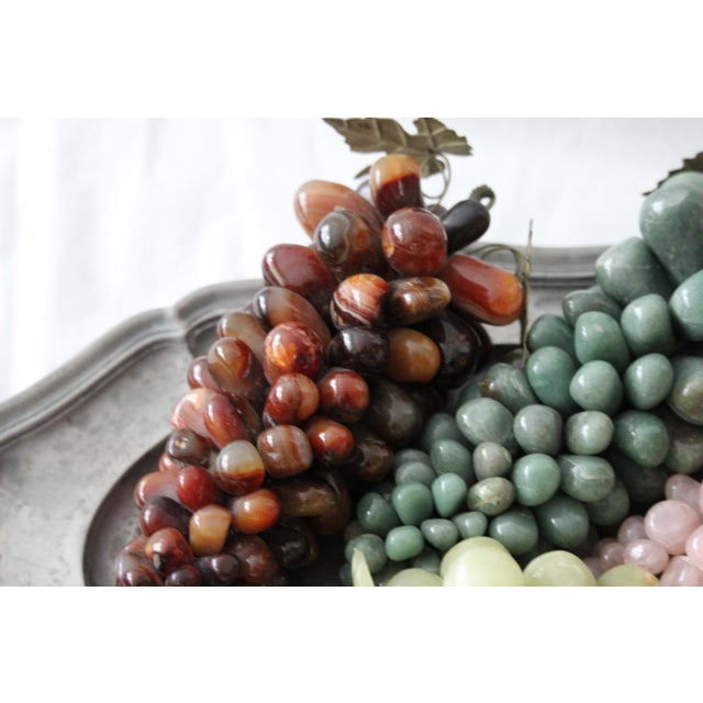 Stone Grape Cluster, 1970s, Set of 4 For Sale - Image 4 of 18