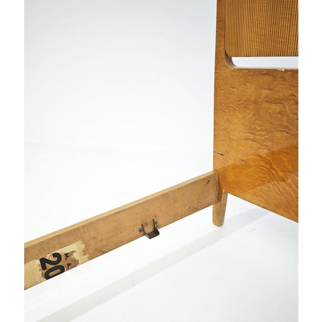 Single Wooden Bed in the style of Ponti or La Permanente Cantù, Italy, 1950s For Sale - Image 16 of 18