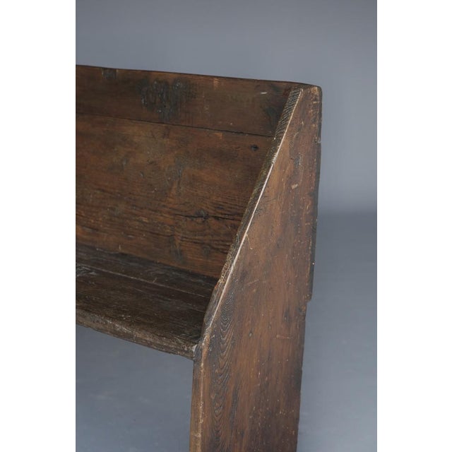 Small Antique 18th Century Oak Hall Bench For Sale - Image 6 of 18