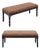 Pair of French Napoleon III Style Mahogany Upholstered Storage Benches, Circa 1900 For Sale