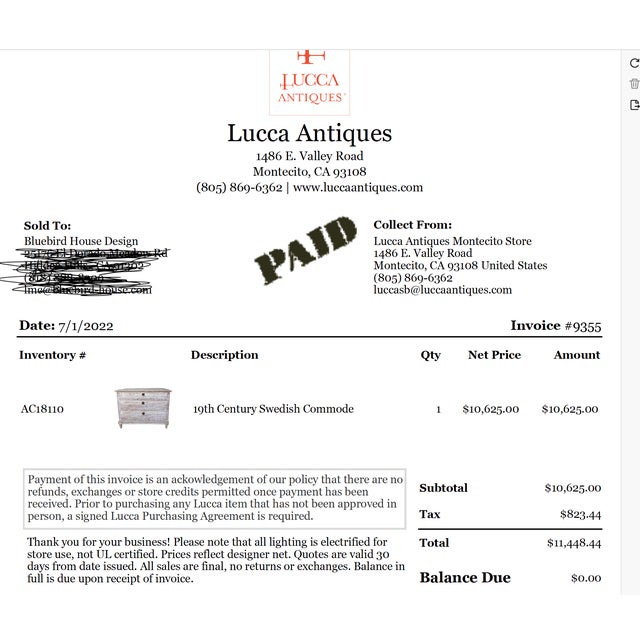 19th Century Swedish Large Designer Nightstand For Sale In Los Angeles - Image 6 of 6