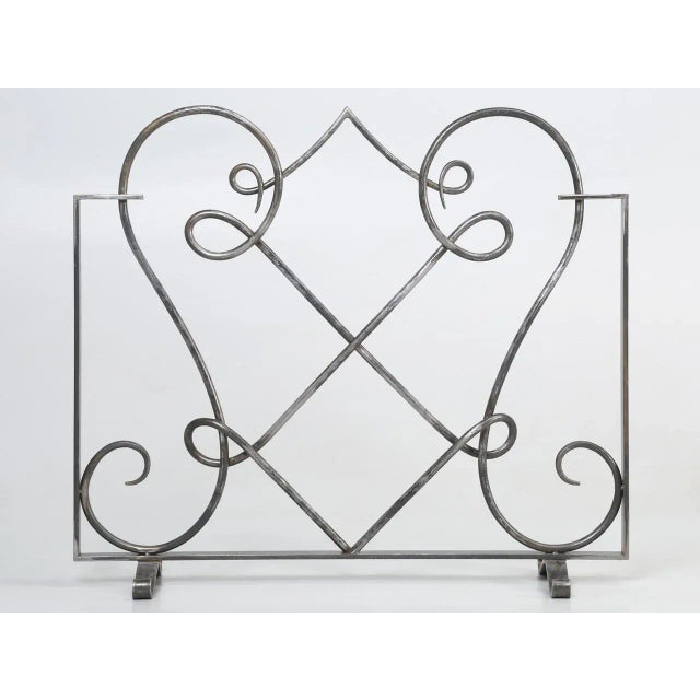 Hand-Forged Steel Fireplace Screen For Sale - Image 13 of 13