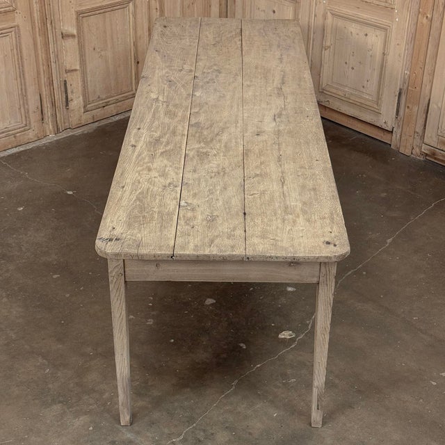 18th Century Country French Louis XVI Period Rustic Elmwood Dining Table For Sale - Image 10 of 18