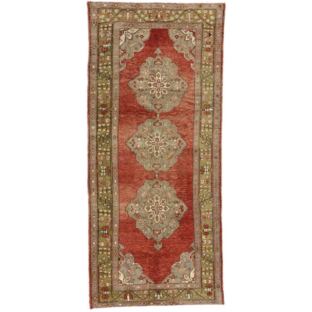 Vintage Turkish Oushak Rug - 05'01 X 11'04 For Sale - Image 9 of 9