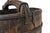 Giant Wooden Well Bucket With Iron Bands 19th Century Chinese Rustic 20lb Firewood Holder For Sale - Image 14 of 18