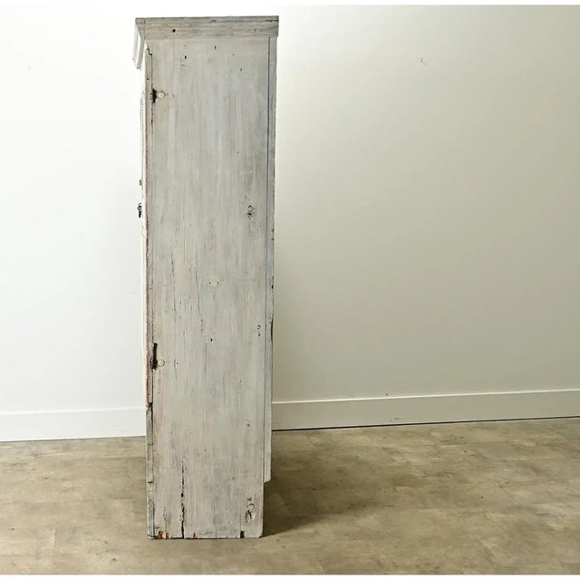 White 1700's Swedish Gustavian Painted Cabinet For Sale - Image 8 of 9