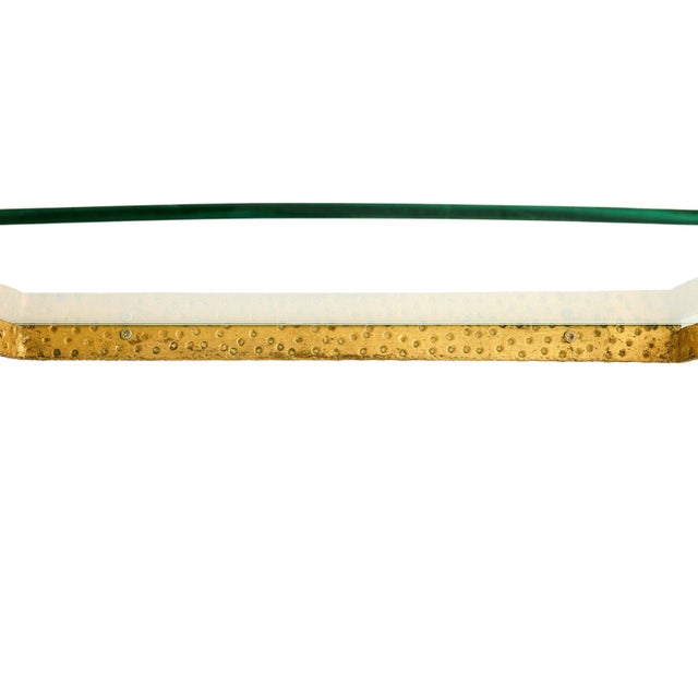 Italian Mid-Century Gilt Wall-Mount Console Table by Pier Luigi Colli, 1940s For Sale - Image 16 of 16